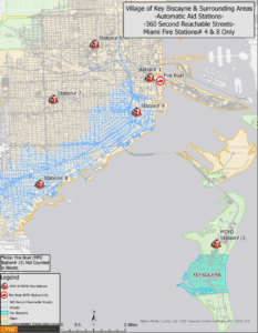Key Biscayn, FL Mutual Aid 360 Second Reachable Streets