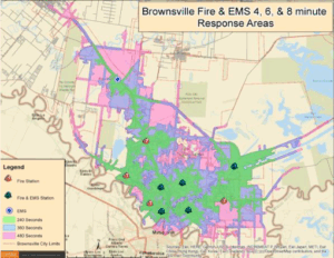 Brownsville, TX Fire & EMS Station Response Areas